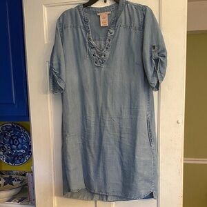 Philosophy Light Blue Denim Dress